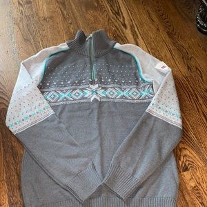 Dale Norway quarter zip wool sweater